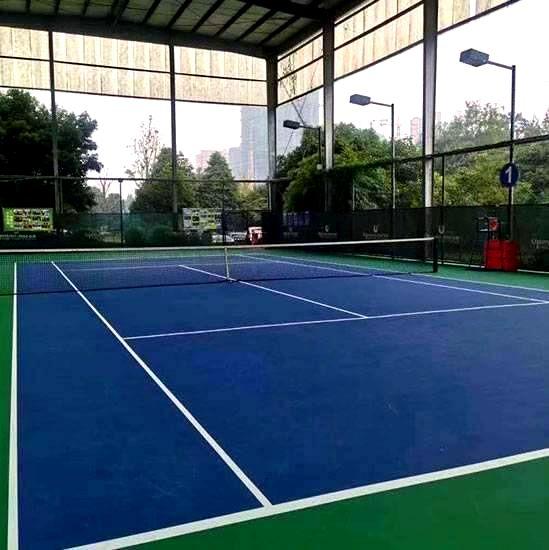 晋宁温泉度假村室内硅pu篮网球场、